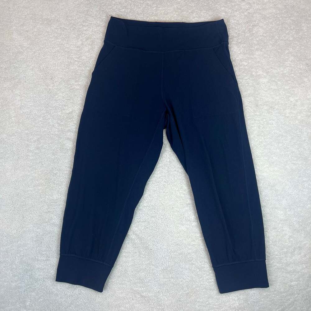 Lululemon Leggings Navy Women's Sz 10 Loose Fit Cuffed Ankles C35801 RN106259
